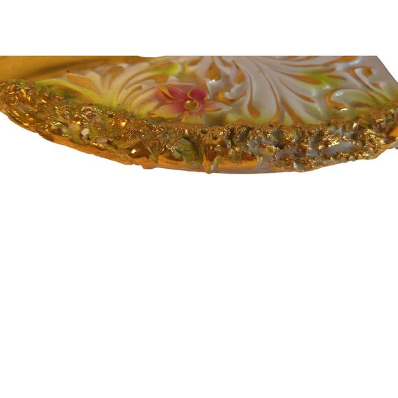 Vintage Capidomonte Porcelain Decorative Ornate Plate Platter Italy - Picture 8 of 10